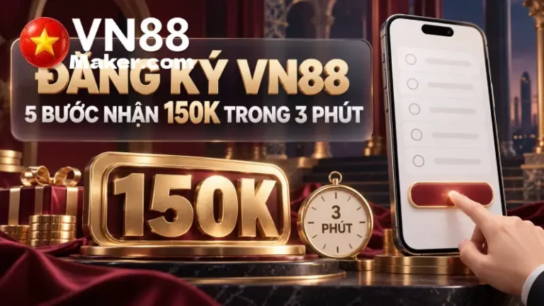Đăng Ký VN88 - 5 Bước Nhận 150K Trong 3 Phút